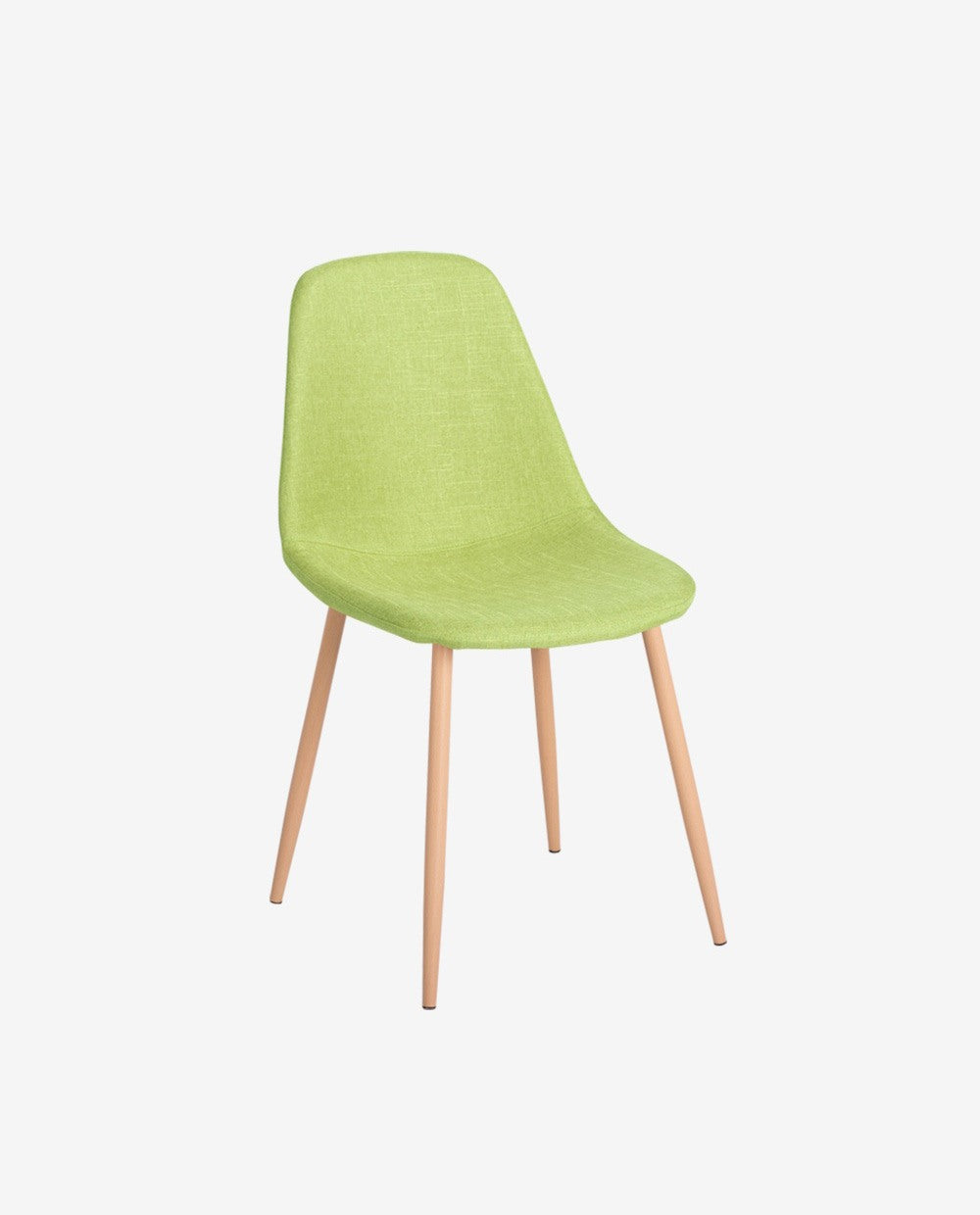 Modern Upholstered Dining Chair with Wooden Legs
