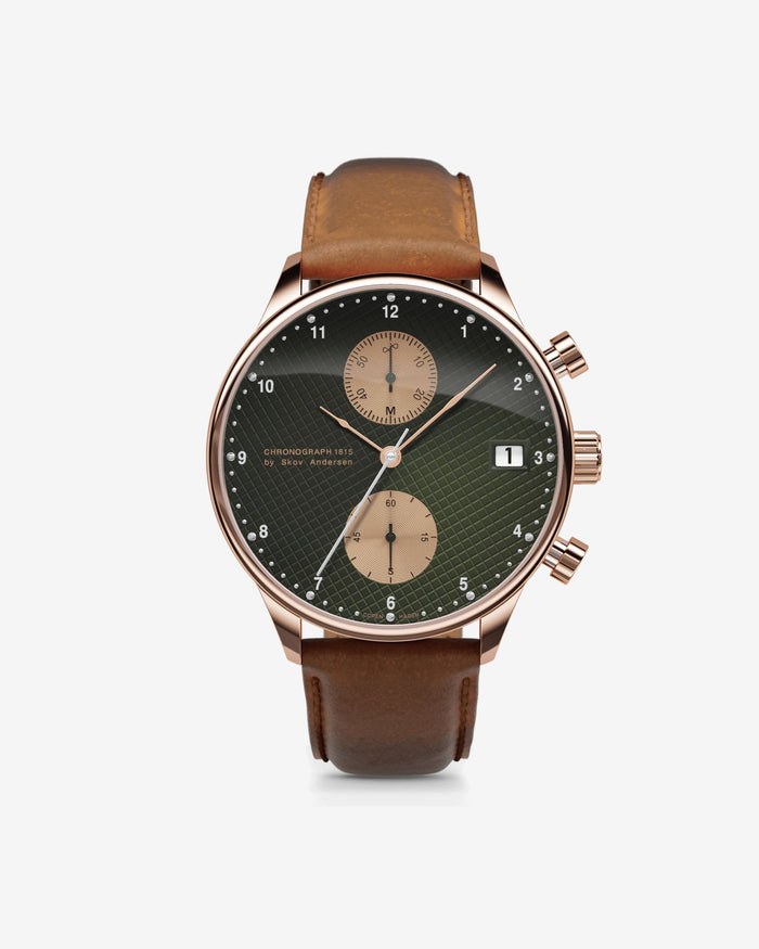 Rose Gold / Green Turtle Panda Watch