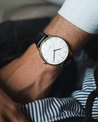 Vintage, Gold / White Watch