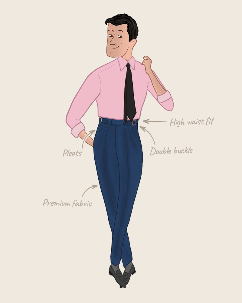 Polaris 4-Way Stretch Neapolitan Dress Pants - Navy