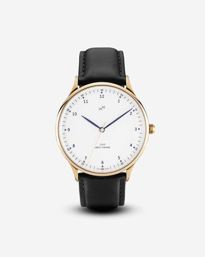 Vintage, Gold / White Watch