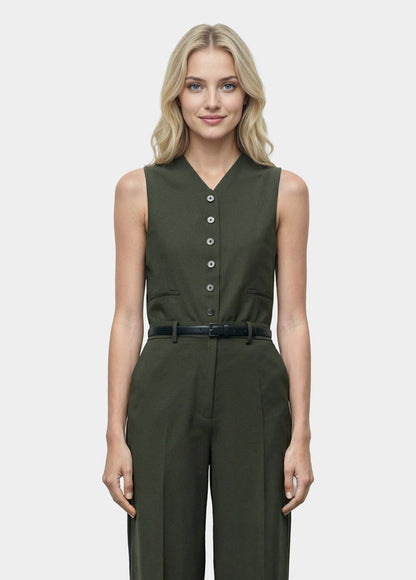 Button Front Playsuit