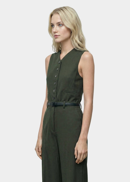 Button Front Playsuit