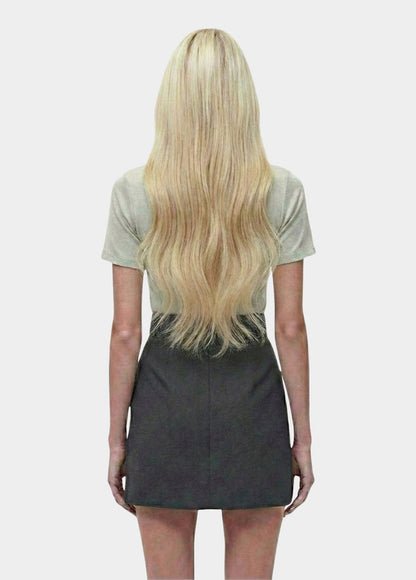 Contrasting Belt Dress