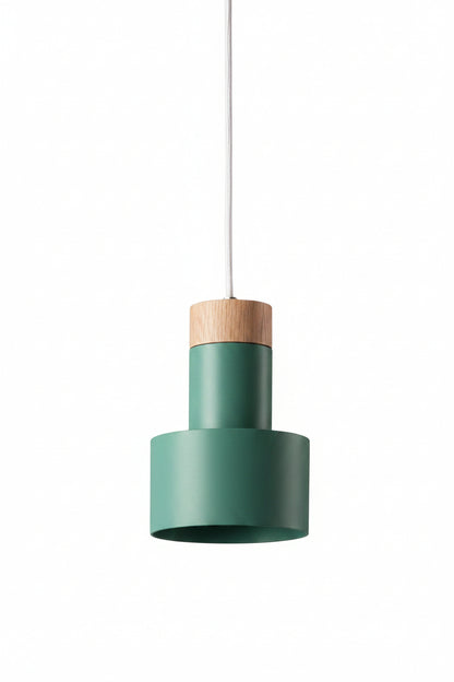 Modern Wooden & Coral Pendant Light