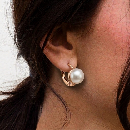 White Pearl Drop Earrings