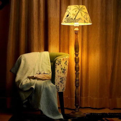 Palm Pie Norfolk Wooden Floor Lamp