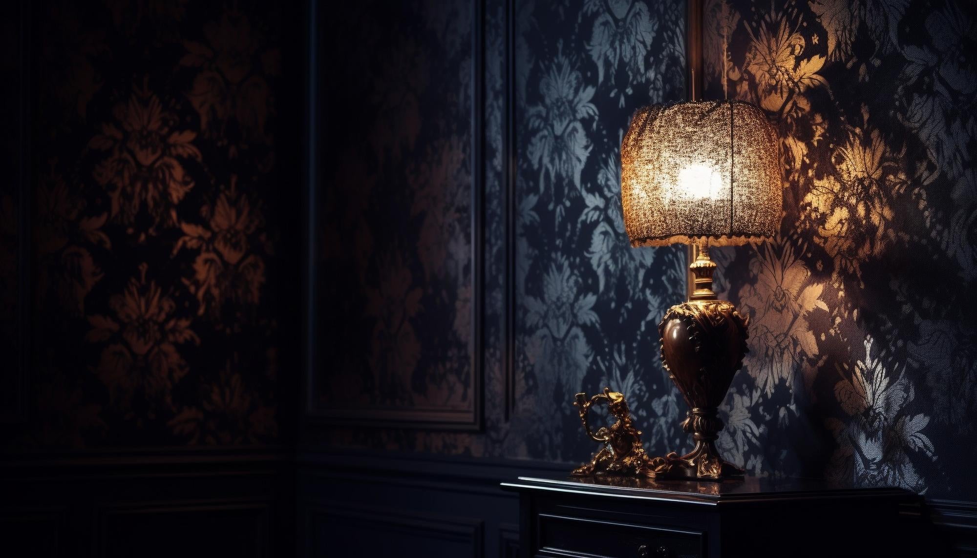 Fiza Etched Fabric Table Lamp - Multicolor